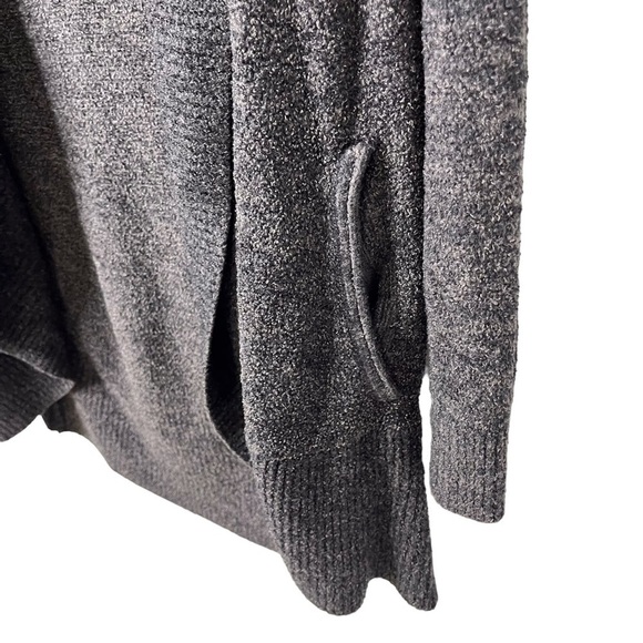 Barefoot Dreams The Cozy Chic Lite Circle Cardigan Size XS/S Black Gray - Picture 4 of 8